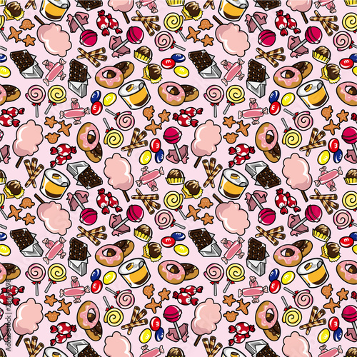 seamless candy pattern