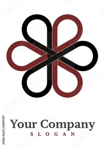 Double group interlaced financial logo
