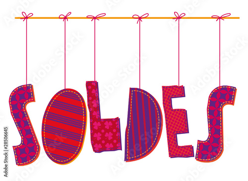 soldes rojo lazos