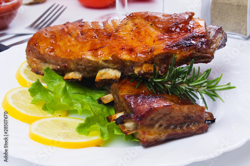 Barbecued ribs