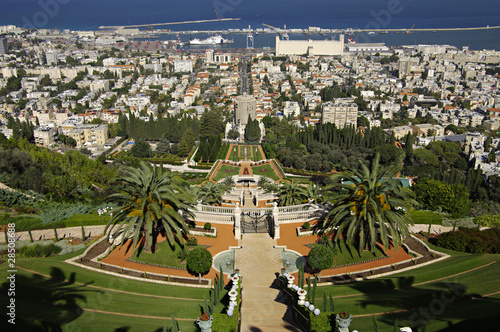 The Bahai Gardens. Haifa, Israel.