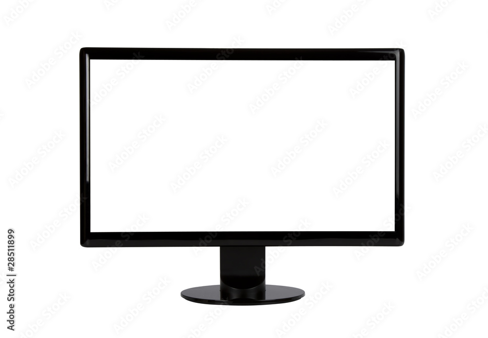 Screen. Includes clipping path for monitor outline and screen Screen. Includes clipping path for monitor outline and screen