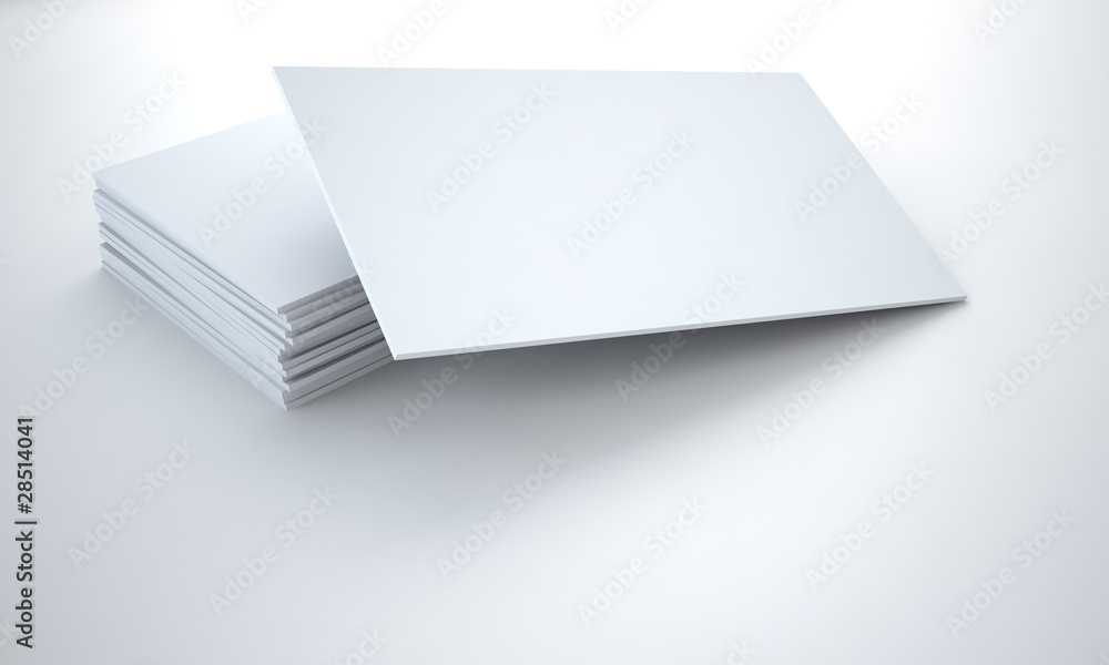 empty cardboard tablets on a white background empty cardboard tablets on a white background