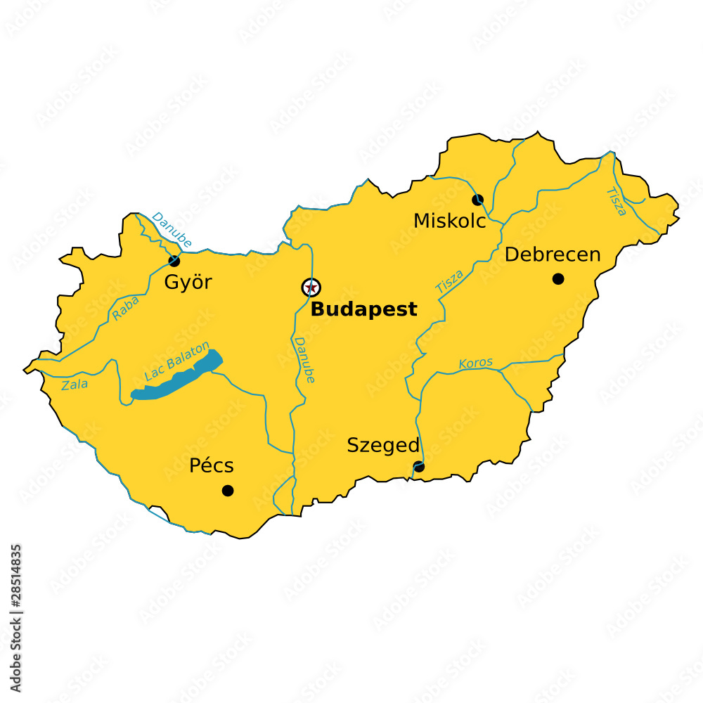 Obraz premium Rivière - Hongrie