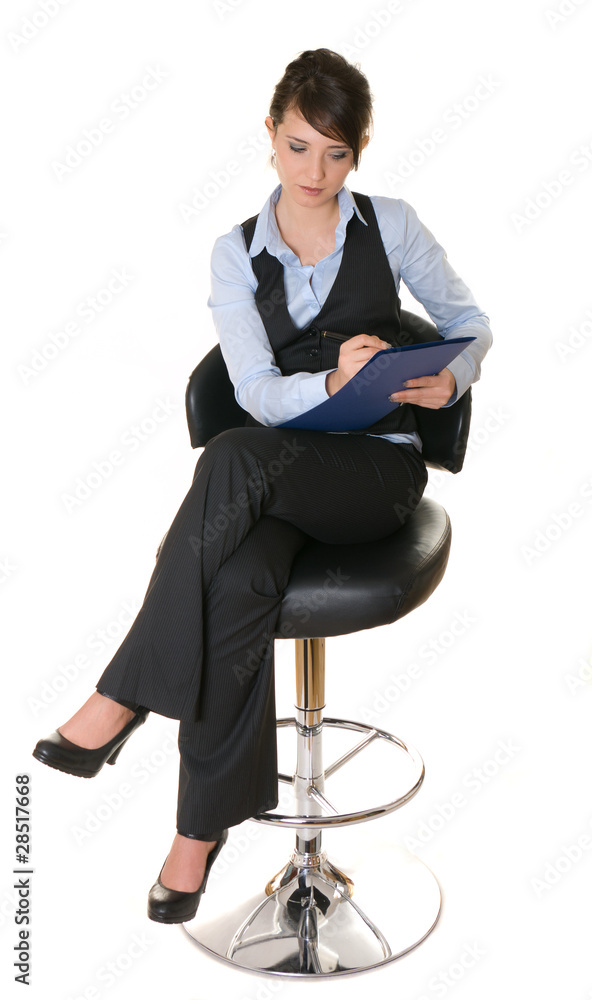Business woman at work. Business woman at work.