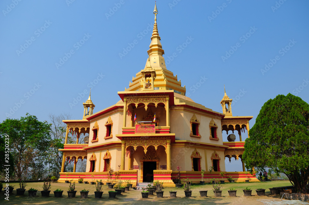Naklejka premium Santi Chedi pagoda, Phonphao temple,Luang Prabang,Laos