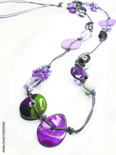 violet jewellery beads