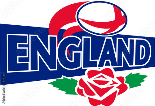 rugby ball england enbglish rose