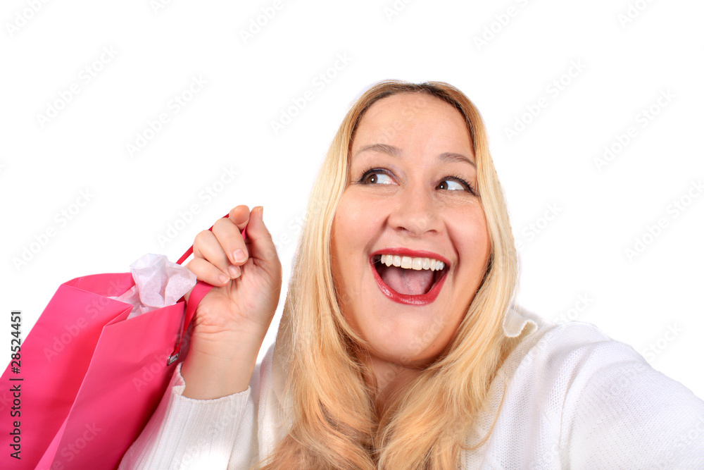 Blonde lady shopper Blonde lady shopper