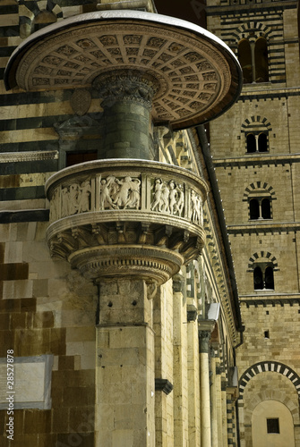 Canvas Print Toscana, Prato: Cattedrale di S. Stefano e Pulpito di Donatello