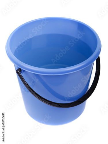 Water full plastic bucket