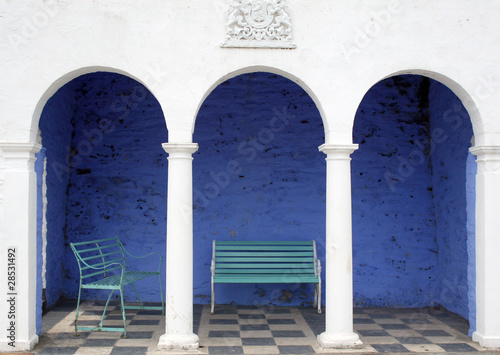 Benches by Portmeirion hotel photo