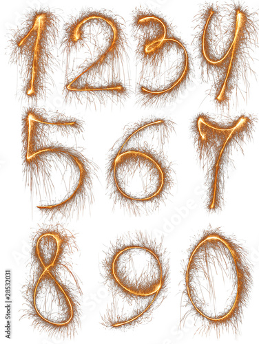 Numbers set.