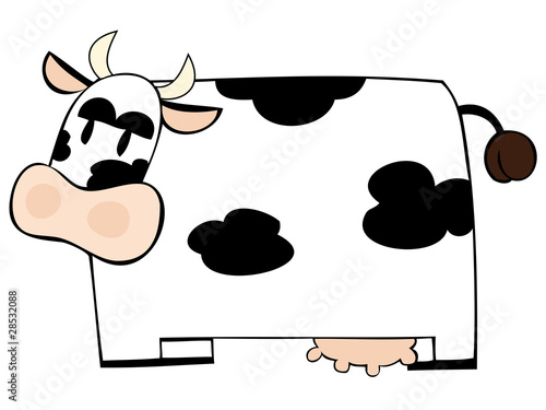 Funny dairy cow.