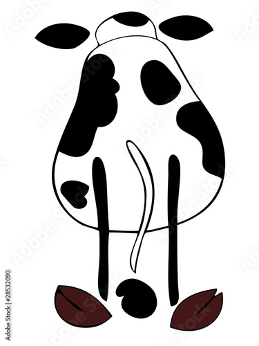 Dairy cow back.