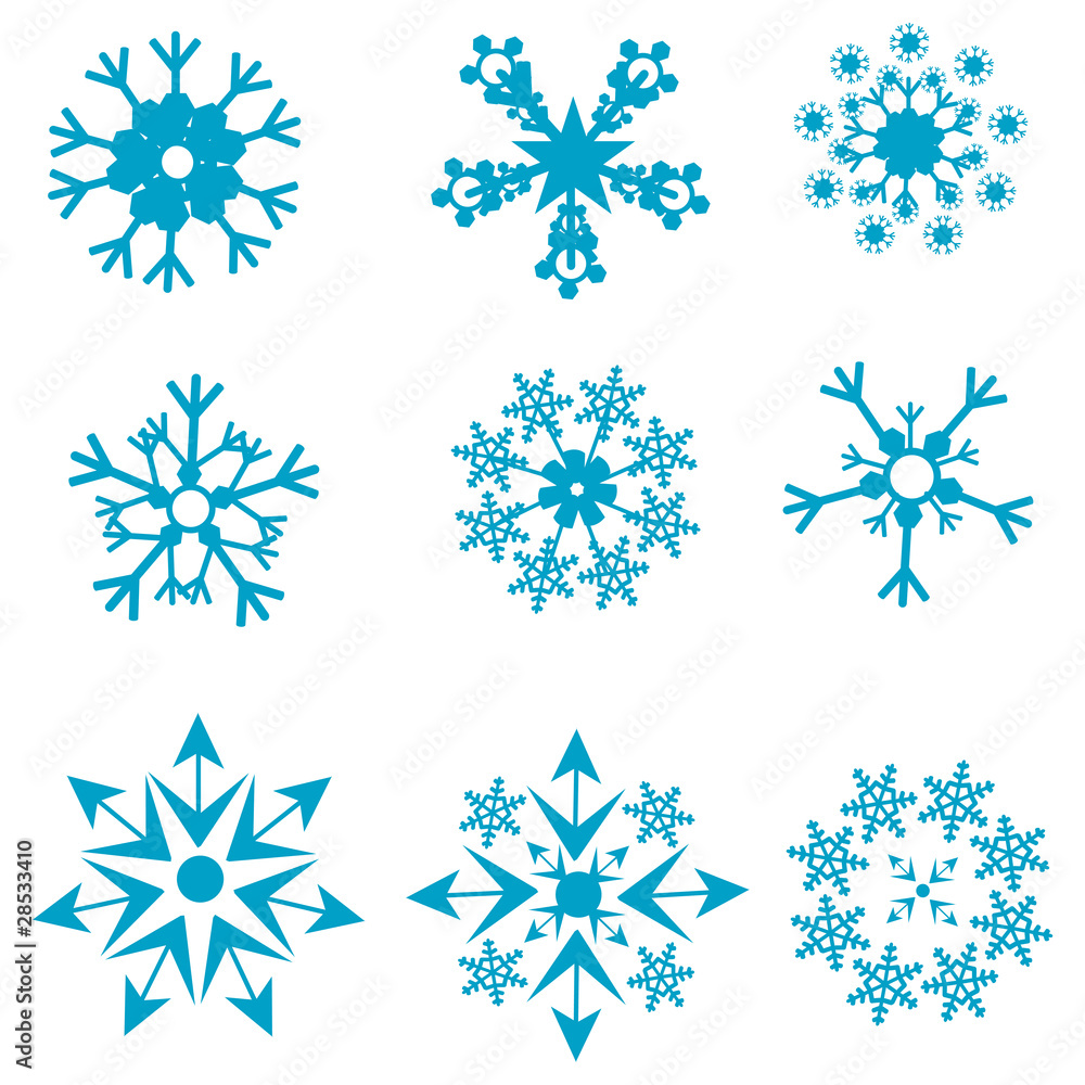 shapes of snowflakes shapes of snowflakes