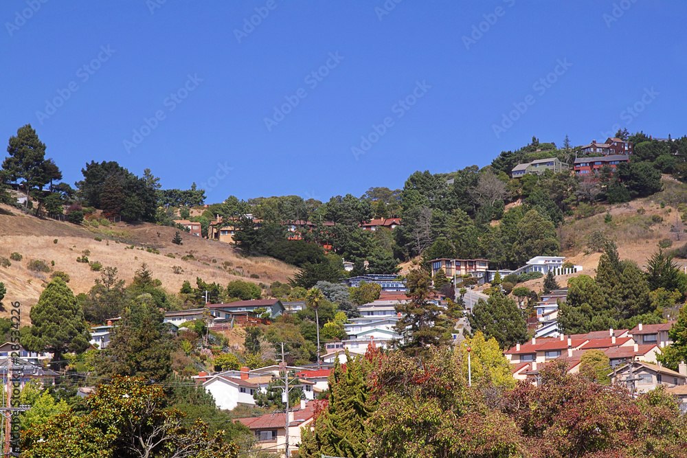 A town on the hills