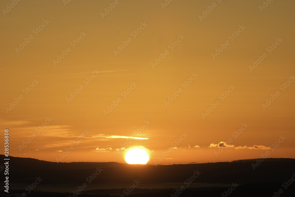 Obraz premium Amanecer, Inca, Mallorca, Baleares