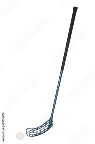 Konstfotografi Floorball stick and ball