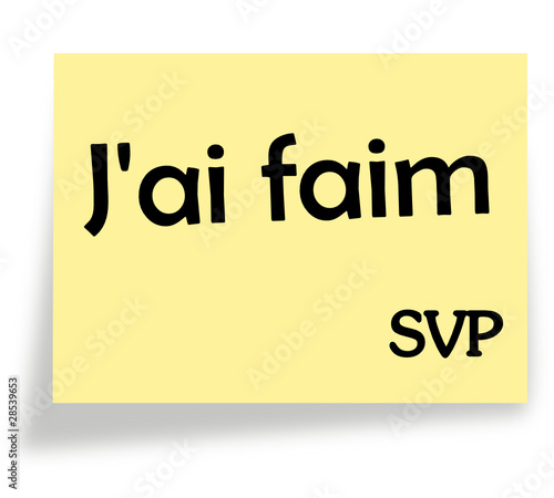 J'ai faim