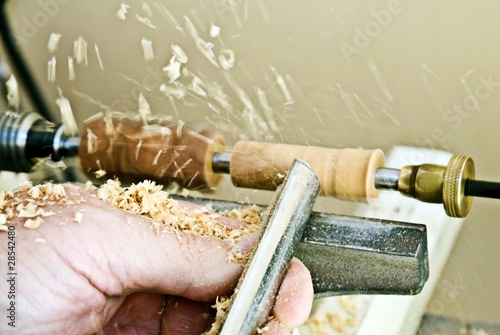 Obraz w ramie Turning Wood
