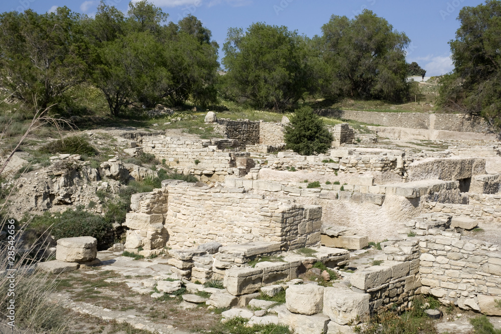 Minoan ruins of Kommos, excavation site - Crete