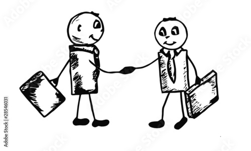 business people shaking hands