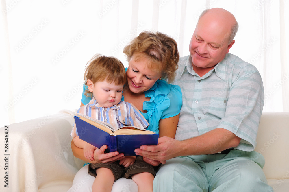 Grandmother, grandfather and grandson Grandmother, grandfather and grandson
