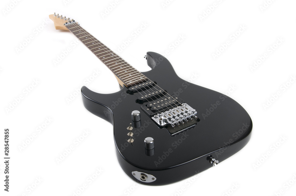 Fototapeta premium Black electric guitar