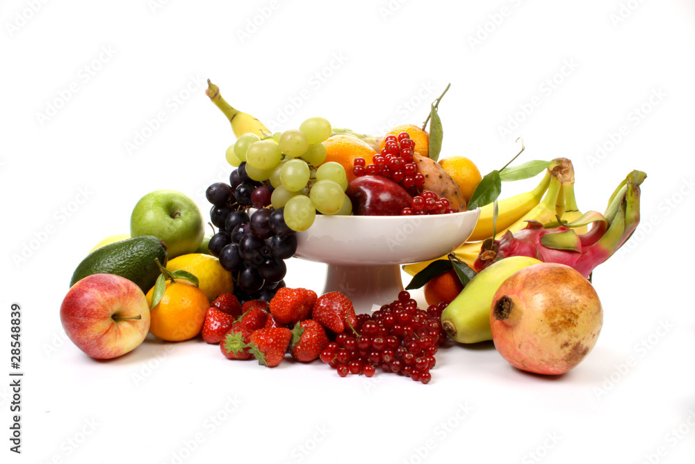 Composition of several fruits