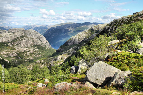 Norway - mountains in Preikestolen area