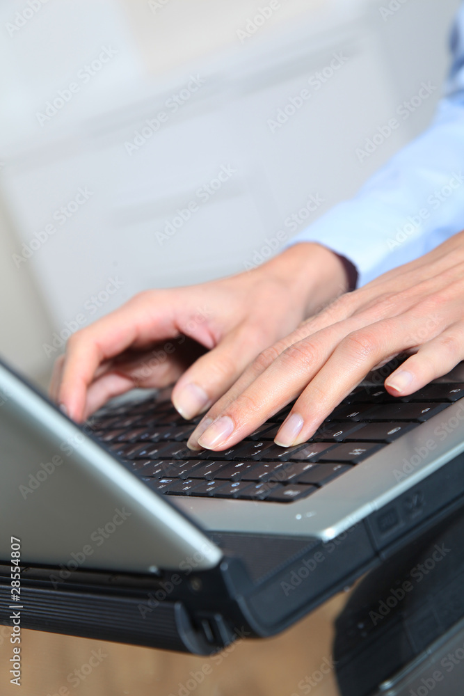 Closeup on laptop computer keyboard Closeup on laptop computer keyboard