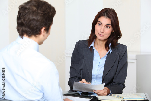 Wallpaper Mural Job applicant having an interview Torontodigital.ca
