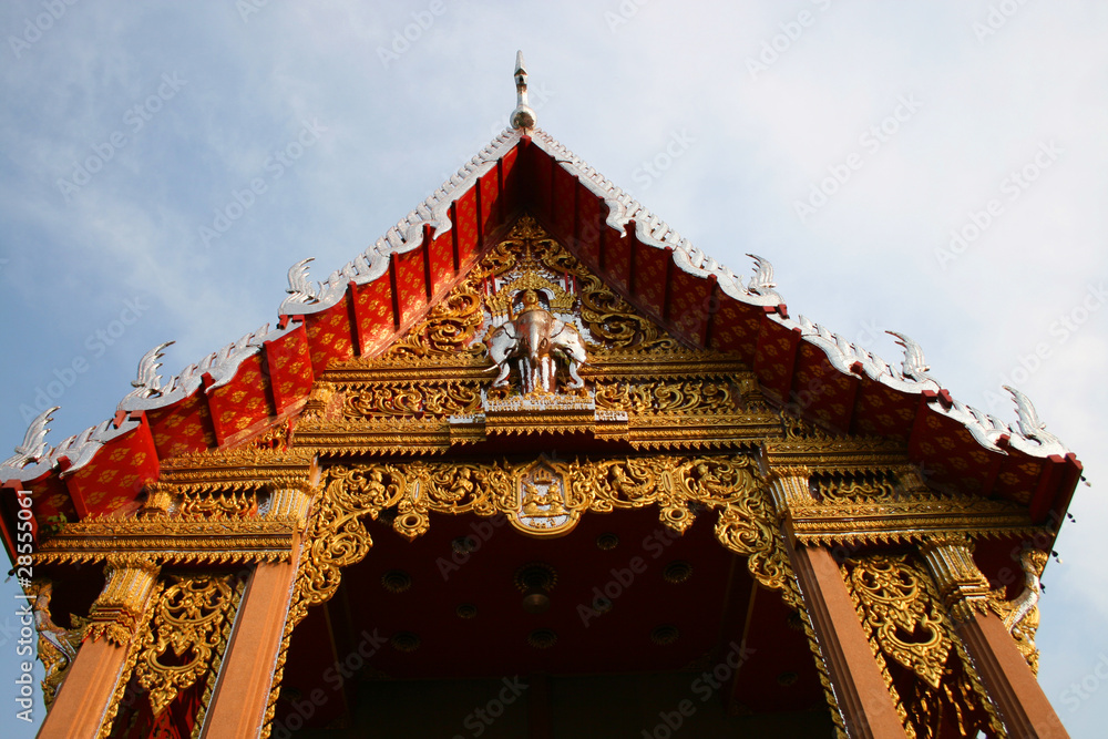 Temple roof in Thailand. Temple roof in Thailand.