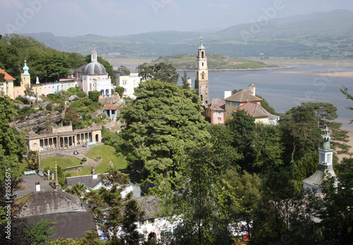 View over Government House and Pantheon, Portmeirion photo