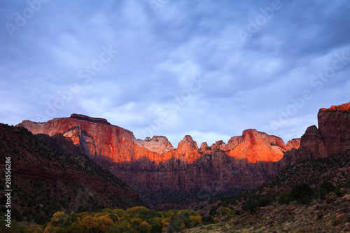 Towers of the Virgin Dramatic Sunrise