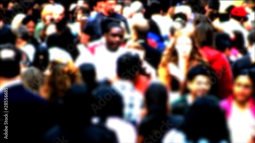 Wallpaper Mural Crowd Walking Slow Motion Torontodigital.ca