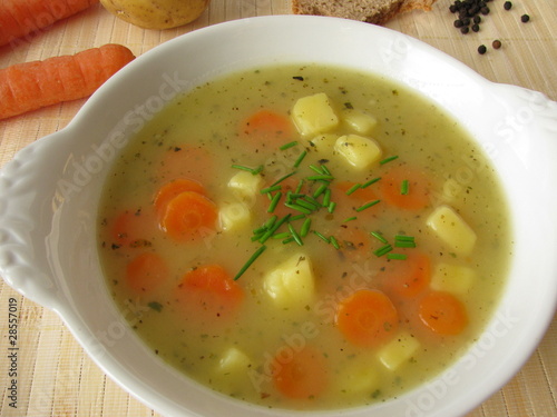 Hausgemachte Kartoffelsuppe