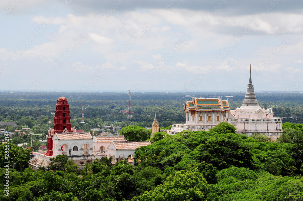 Thai Pagoda on Hill