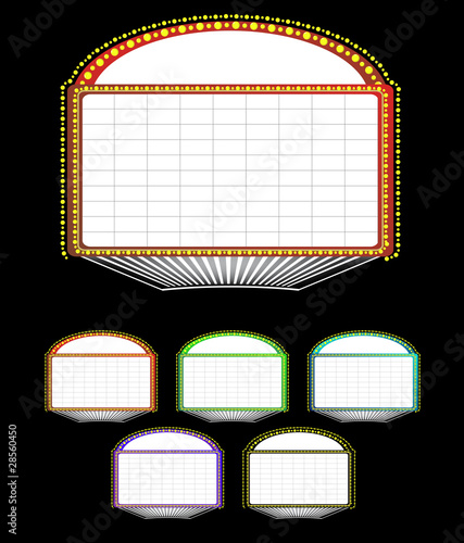Theater marquee sign