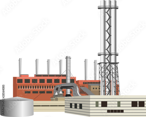 Highly detailed factory