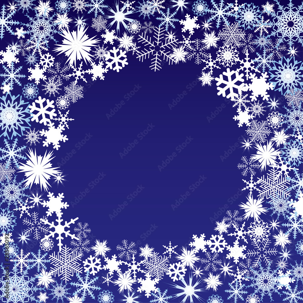 Winter frame. Winter frame.