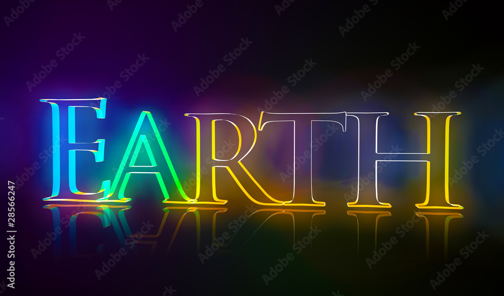 3D Typografie Earth 3D Typografie Earth