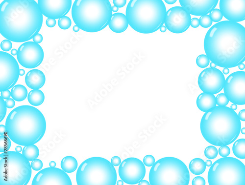 Blue Bubble Background