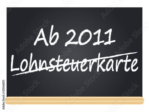 Keine Lohnsteuerkarte mehr ab 2011
