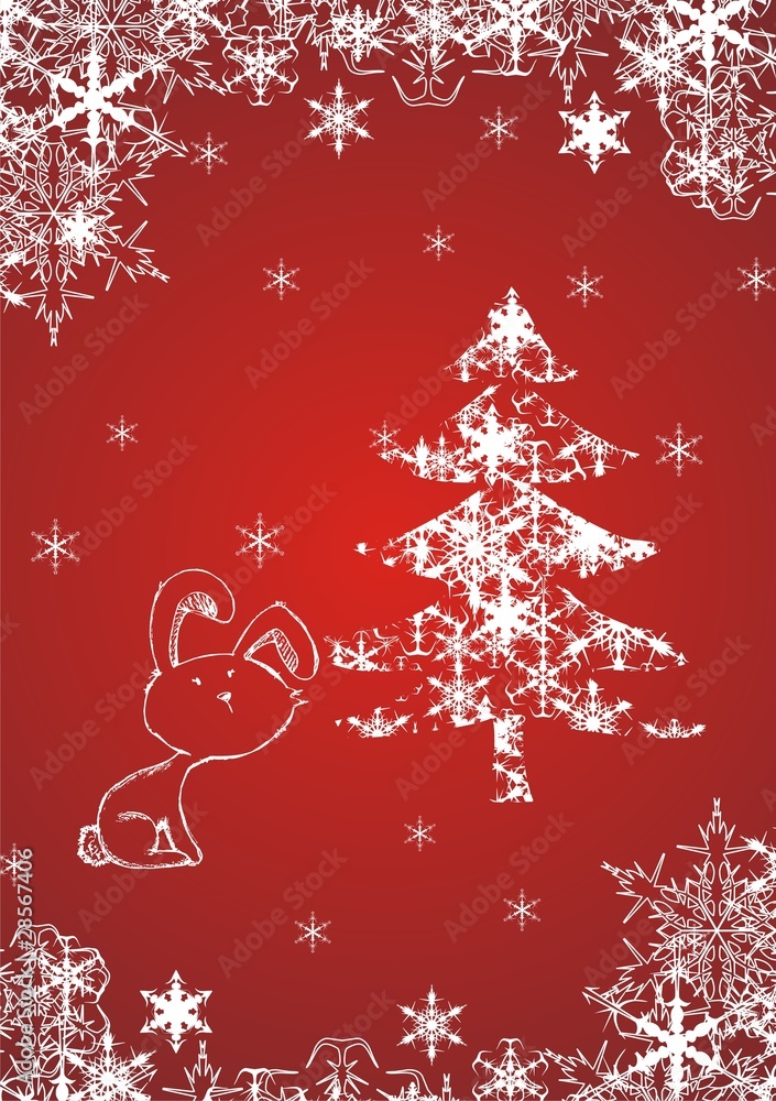 Merry christmas hare Merry christmas hare