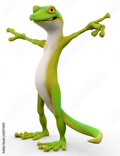 gecko cartoon freestyle stand up