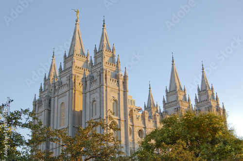 Mormon Temple in Salt Lake City Utah