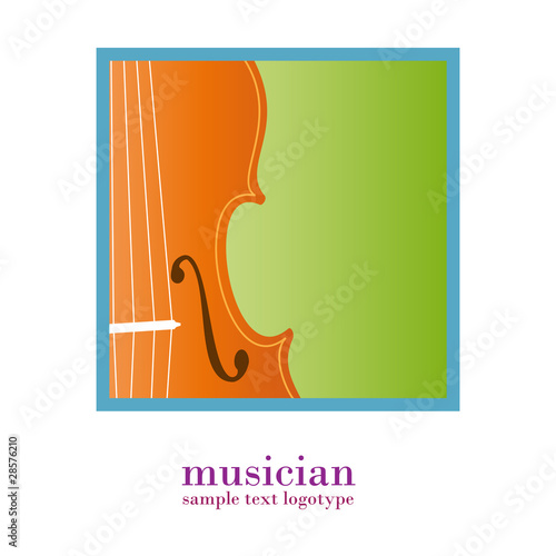 Logo music store. Musician # Color Vector
