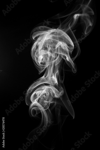 Abstract smoke on black